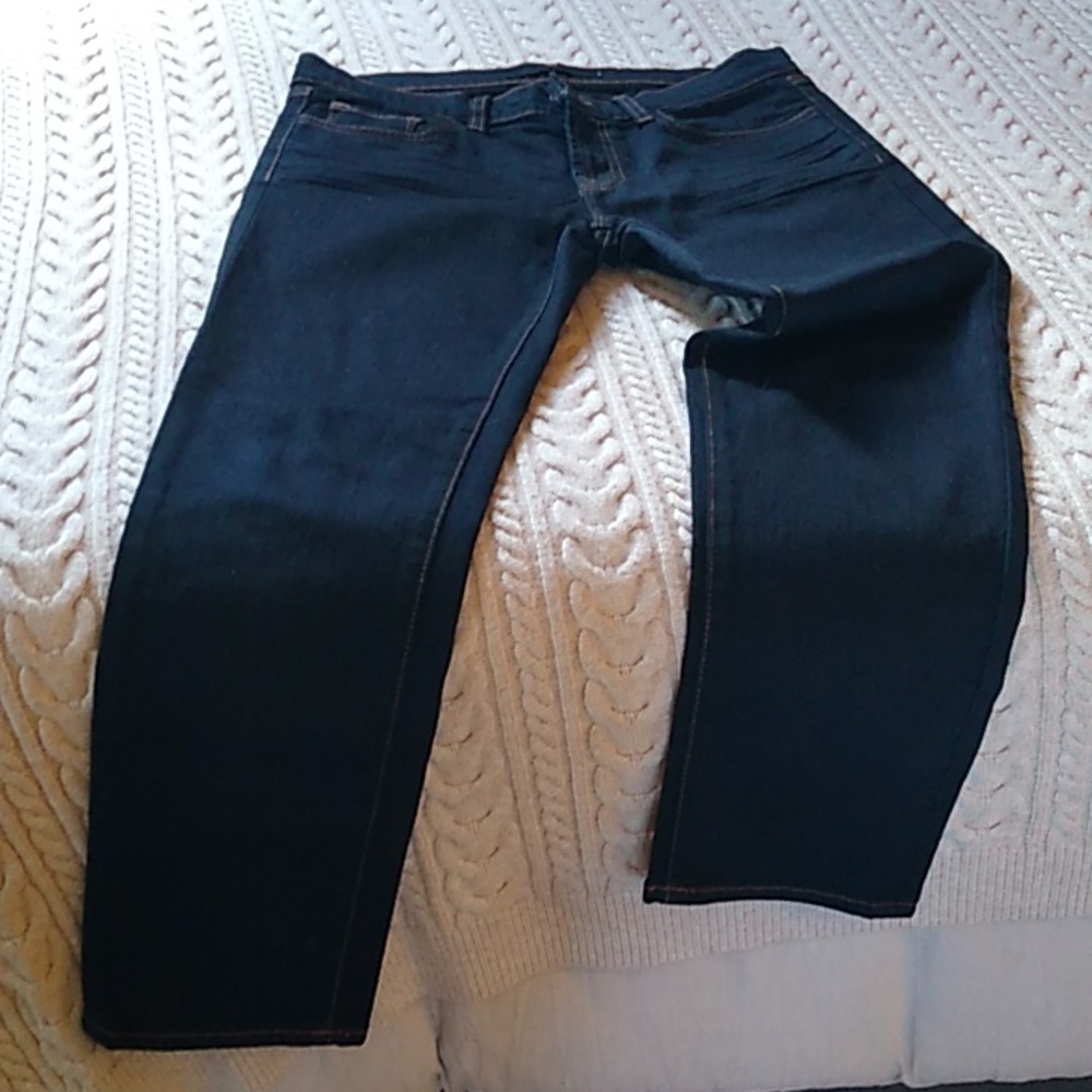 Black denim jeans size 28straight leg J Brand